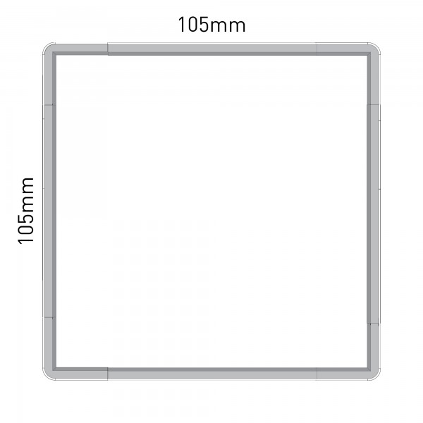 Cartello modulare intercambiabile a parete, alluminio anodizzato