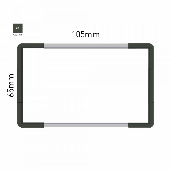 Cartello modulare intercambiabile a parete