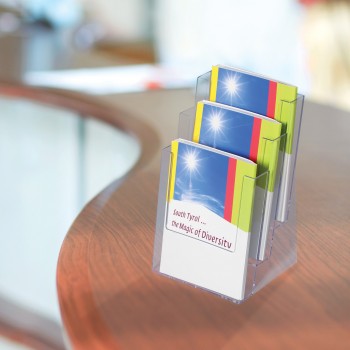 espositore portadepliant da banco con più postazioni espositore portadepliant da banco con più postazioni