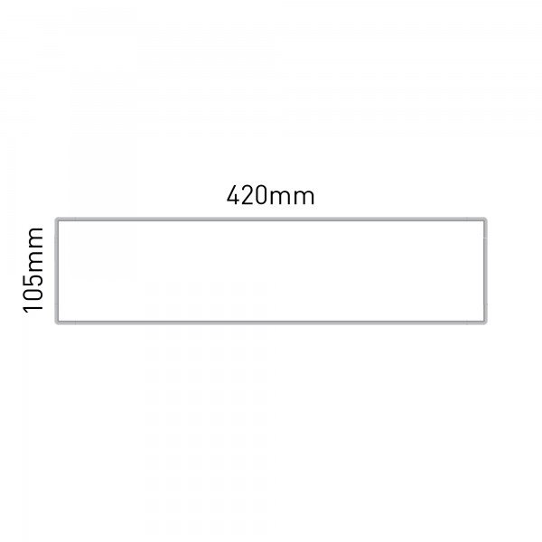 Cartello modulare intercambiabile a parete, alluminio anodizzato