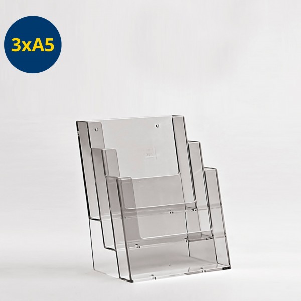 espositore portadepliant da banco con più postazioni