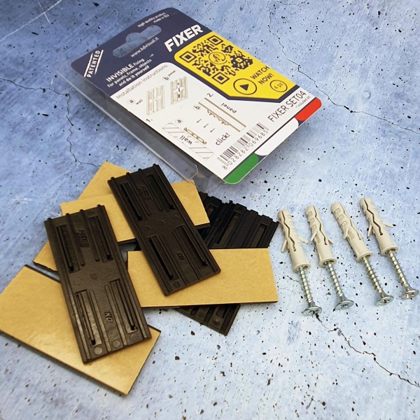 fissaggio a scomparsa  fissaggio a scomparsa