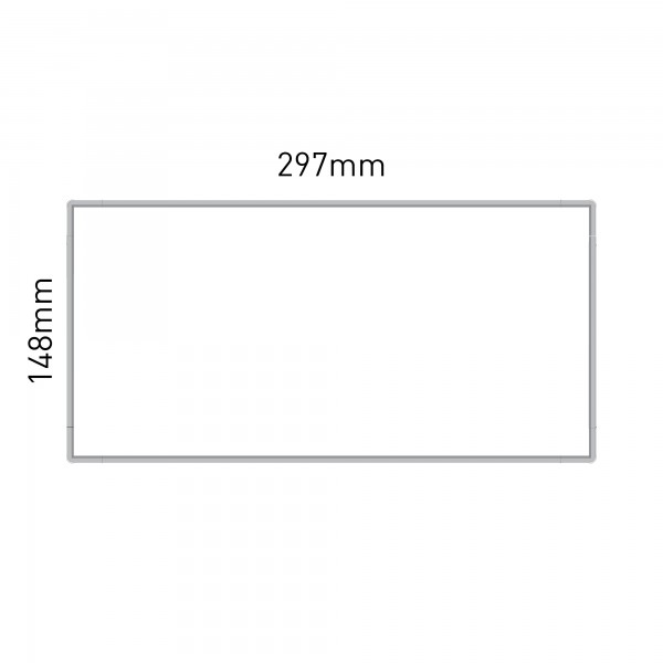 Cartello modulare intercambiabile a parete, alluminio anodizzato
