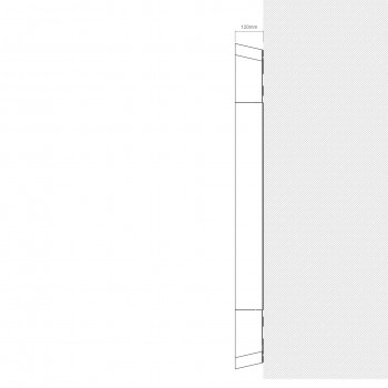 Vista previa: profilo magnetico per Vista previa: profilo magnetico per fissaggio pannelli a parete