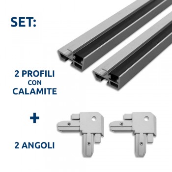 Vista previa: profilo magnetico per Vista previa: profilo magnetico per fissaggio pannelli a parete