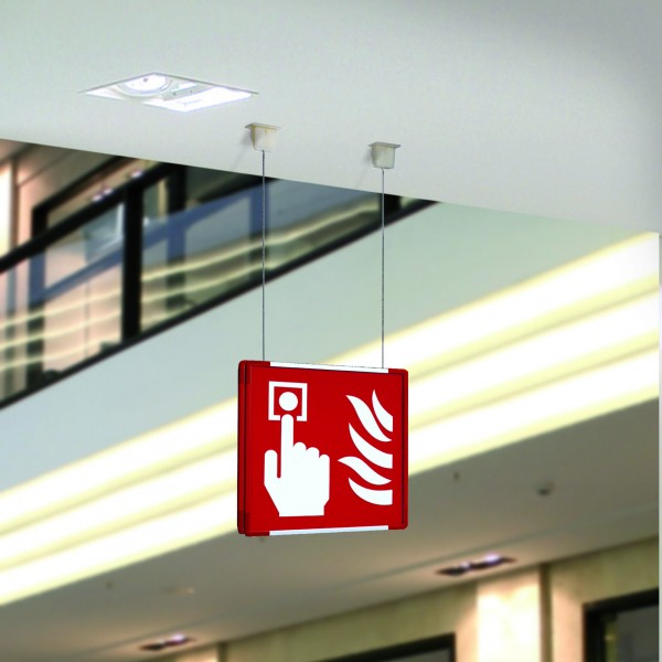 segnaletica di sicurezza in alluminio, sospesa segnaletica di sicurezza in alluminio, sospesa