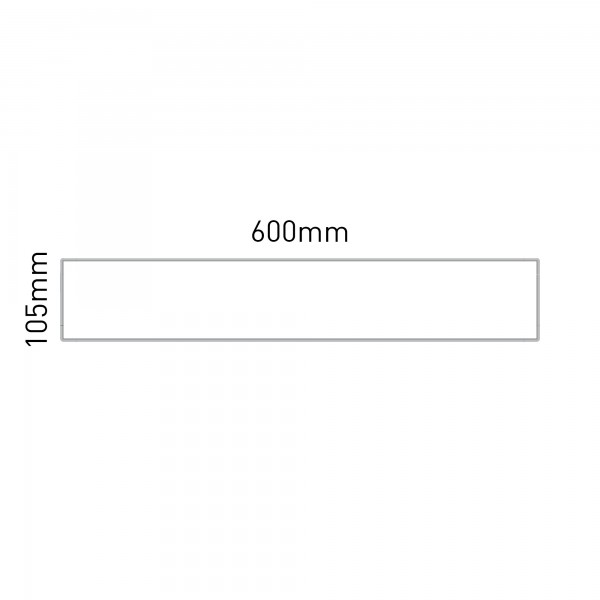 Cartello modulare intercambiabile a parete, alluminio anodizzato