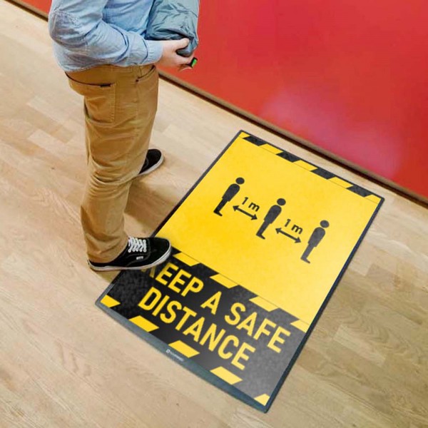 tasca da pavimento per inserimento stampa informativa