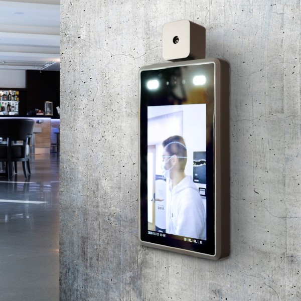 Thermoscanner-wall facial recognition