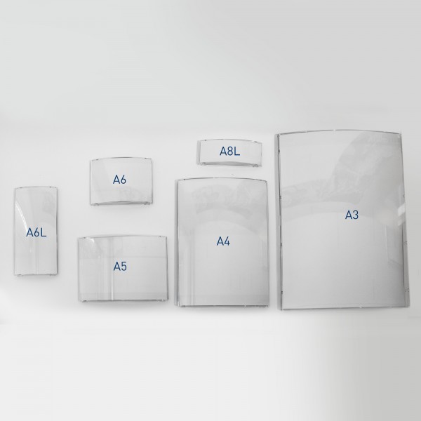 espositore per fogli singoli da parete