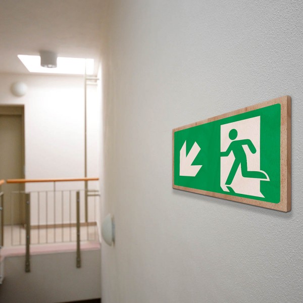 Wood Sign Module Wall Secure - Rectangle