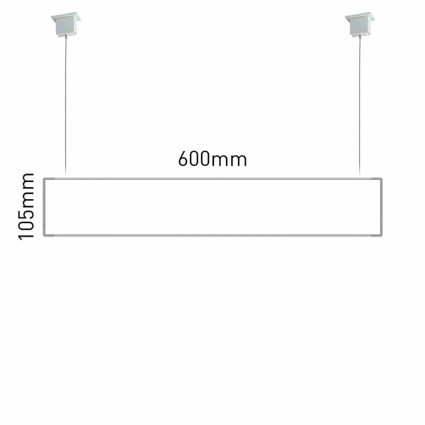 Cartello modulare intercambiabile con sistema a soffitto