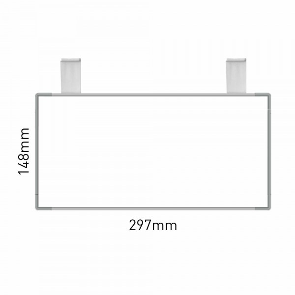Cartello modulare intercambiabile con sistema a soffitto