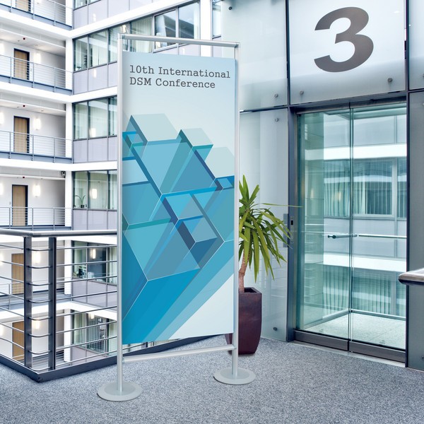 struttura autoportante per banner