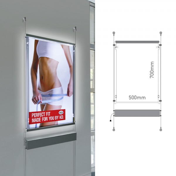 tasche luminose da vetrina