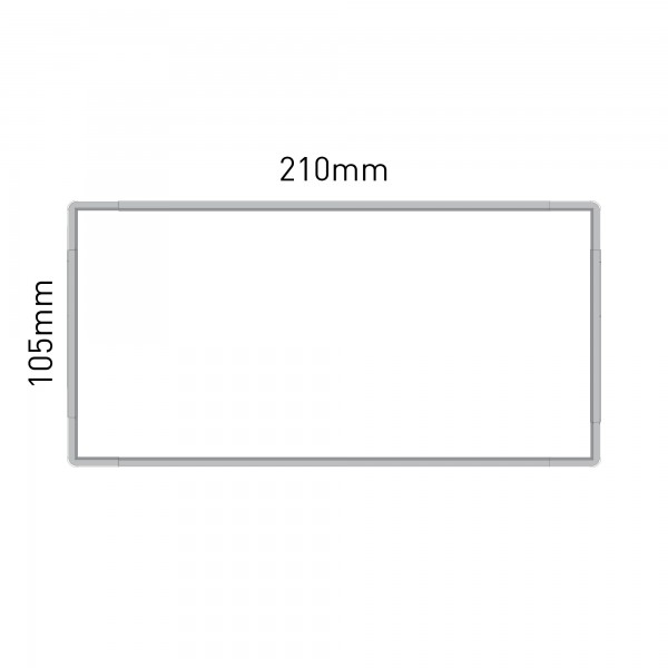 Cartello modulare intercambiabile a parete, alluminio anodizzato