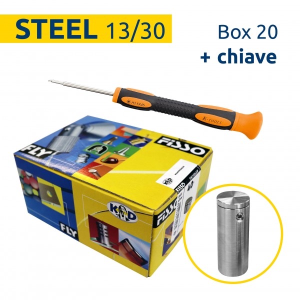 Promo Box 20 pcs Fisso Steel 13/30 + free 1.5 mm hex key