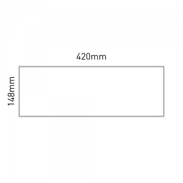Cartello modulare intercambiabile a parete, alluminio anodizzato