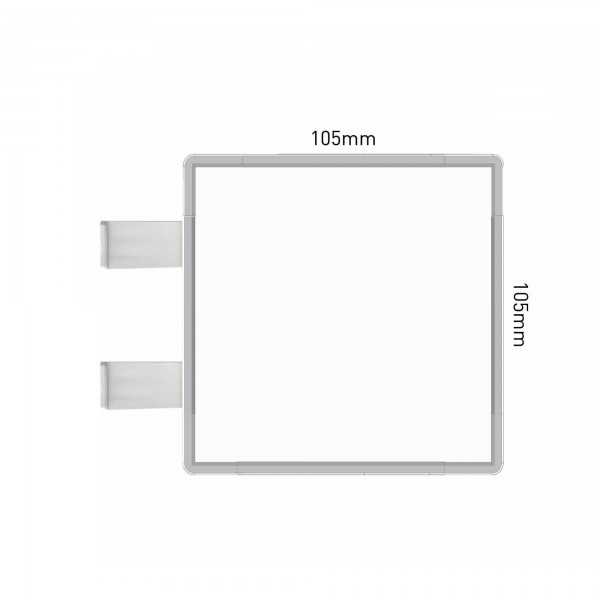 Cartello modulare intercambiabile con sistema a bandiera