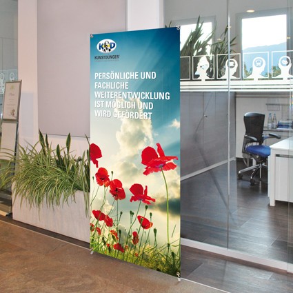 espositore a ragno per banner